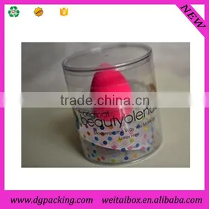 Custom Transparent Printed Makeup Sponge Packaging Tube thumbnail-1
