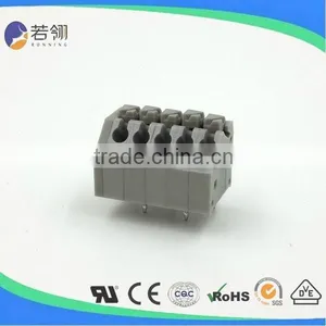 Grey PCB Spring Connector Terminal Block Pitch 3.5mm thumbnail-2