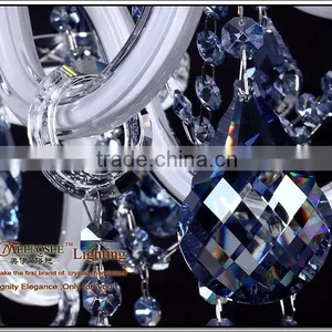 Fashion Colored Cristal Chandelier Modern Blue Glass Chandelier MDS36 L6 thumbnail-3