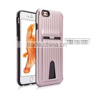 Wallet Card Holder Mobile Phone Case for Iphone 6S, Heavy Duty Card Case for Iphone 6G thumbnail-1