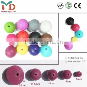Silicone Beads/Wholesale Cheap Round Silicone Loose Beads Quality Choice thumbnail-1