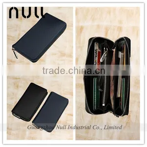 Durable Canvas Leather Zipper Card Holder Wallet for Men thumbnail-1