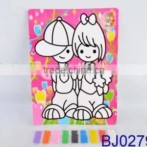 Very Cheap Kid Toy Funny Intelligent Diy Sand Art Kit thumbnail-4