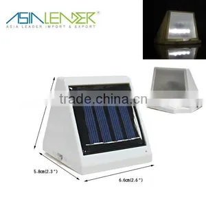 Super Bright 4LED Solar Rechargeable Sensor Light thumbnail-1