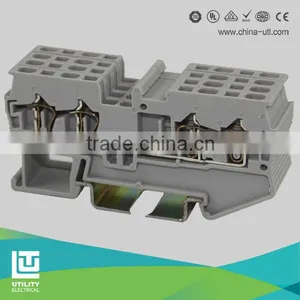 New UTILITY Spring Cage Clamping Terminal Block thumbnail-1