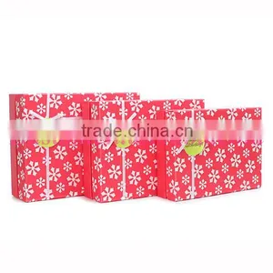 Merry Christmas Snowflake Printed Rectangle 3 Sizes Christmas Gift Box thumbnail-2