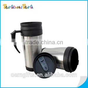 Promotional 450ML Double Wall Single Handle Stainless Steel Coffee Tumbler thumbnail-1