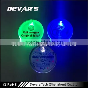 OEM High Quality Different Design Logo Customized Plastic Pin Round Led Badge thumbnail-5
