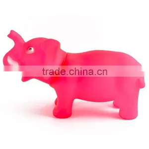 Most Hot Selling Vinyl Toy Elephant Rubber Toy for Baby thumbnail-3