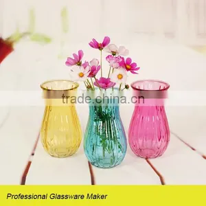 Fancy Colored Hanging Glass Vase thumbnail-1