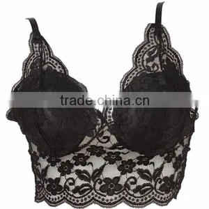 High Quality Lace Bralette,Sexy Deep V Full Lace Camisole thumbnail-1