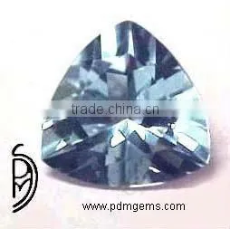 6MM Aquamarine Faceted Trillion thumbnail-1