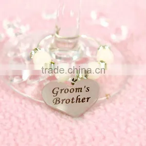 Party Design New Fashion Custom Your Own Letter Wine Glass Charms thumbnail-1
