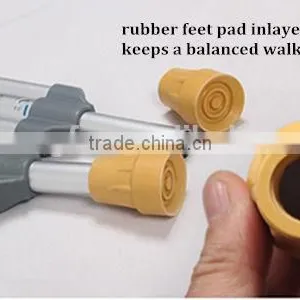 Underarm Height Adjustable Aluminum Crutches thumbnail-5