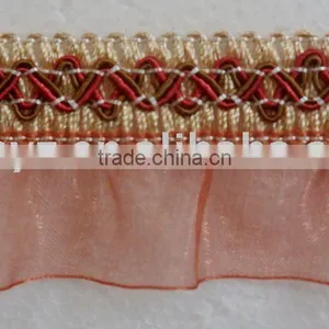Decoration Lace Trimming, Elegant Fabric Tassel Fringe for Curtain thumbnail-1