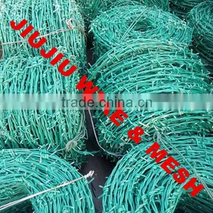 Anping Jiujiu PVC Coated Barbed Wire Stable Quality Price thumbnail-1