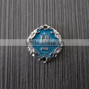 Europe Design Painted Blue Metal Plate thumbnail-1