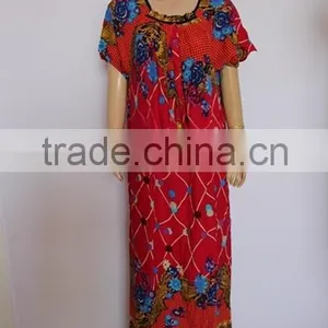 Fashion Short Sleeve Arab Lady Long Gown thumbnail-1