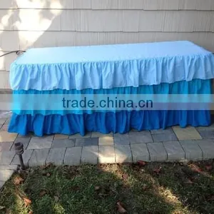 Cheap Price Polyester Table Skirt For Wedding thumbnail-6