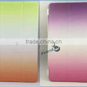 New Rainbow Colorful Case for Ipad 4 Smart Cover Magnetic With Wake Up/sleep Function Smart Case for Ipad Air 2 thumbnail-4