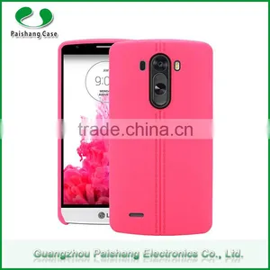 High Quality Phone Accessories Soft TPU Leather Pattern Finish Mobile Case Phone Back Cover for LG G3 thumbnail-1