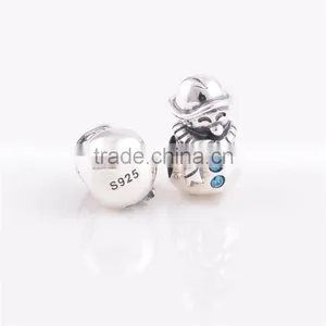 Wholesale Christmas Beads Snowman 925 Sterling Silver Charms In Bulk thumbnail-5