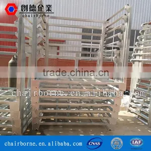 Economical and Space-saving Flat Steel Rack Pallet Storaging Use Dismantaling Stackable Rack for Warehouse thumbnail-1
