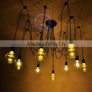 Diamond Led Light G125 Round Shape Fireworks Bulb E27 Brass thumbnail-6