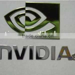 Custom Metal Logo Sticker,self-adhesive Embossed Metal Sticker thumbnail-1