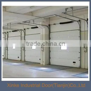 Finger Protection Brown Sectioanl Sliding Industrial Door Sale SLD-005 thumbnail-1