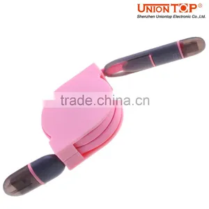 Long Length Usb Data Charger Cable 2 in 1 Usb to Red White Yellow Cable for Mobile thumbnail-4