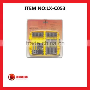 Factory Supply Best Selling Promotion 37 Pcs Bits Set With Plastic Box thumbnail-1