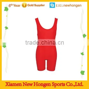Sexy Red Women Wrestling Singlet Wholesale thumbnail-1