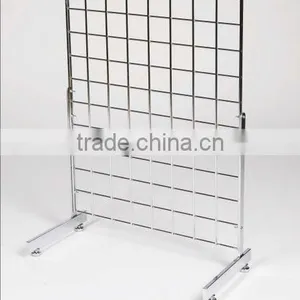 Chrome L Legs for Gridwall Mesh,Gridwall L Leg Base thumbnail-3