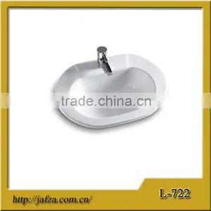 L-722 Modern Ceramic Above Counter Basin thumbnail-1