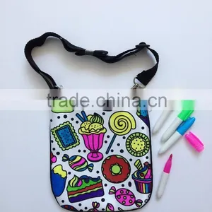 New Fashion Small Teens Sling Bag With 4pcs Markers-DIY Drawing Sling Bag thumbnail-6