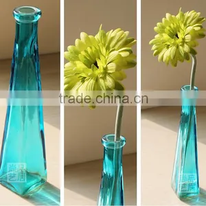 Royal Blue Mini Glass Vases Wedding Centerpiece thumbnail-1