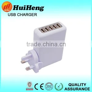 4a 5 Port Usb Wall Charger Photo Usb Wall Charger ac 100 240v thumbnail-1