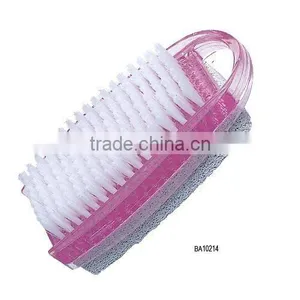2012 Hot Sale Plastic Nail Brush With Pumice Stone/Pumice Stone Brush thumbnail-1