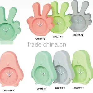 Child Gift Item Animal Shape Pink Alarm Twin Bell Clock thumbnail-1