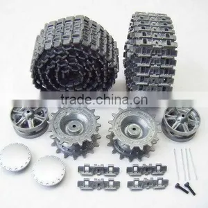 Tank Parts-metal Track/driving Wheel /idler Wheel Set for 1/16 Panzer III Tank thumbnail-1