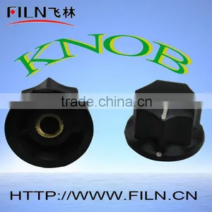 Plastic Black Car Door Lock Knobs Height 15.7mm thumbnail-1