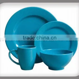 Blue Color Stoneware Dinnerware Sets For Sale thumbnail-1