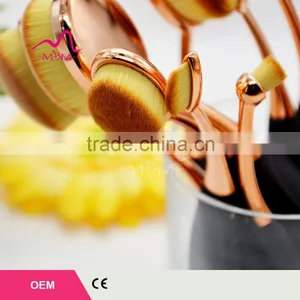 Makeup Cosmetic Oval Round Toothbrush Shaped Makeup Sets Lip Concealer Foundation Blush Brush thumbnail-1
