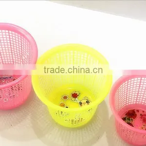 Durable Plastic Mesh 14L Waste Bins Perforated Plastic Trash Can thumbnail-2
