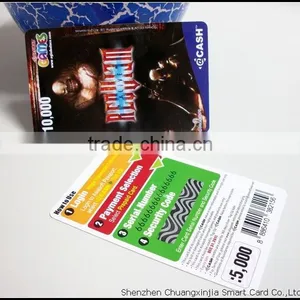 Plastic Environmental Materials Scratch-off PVC Cards thumbnail-1