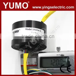 SR1254-6 6wires OD 54mm Bore Size 12mm Through Bore Slip Ring thumbnail-3