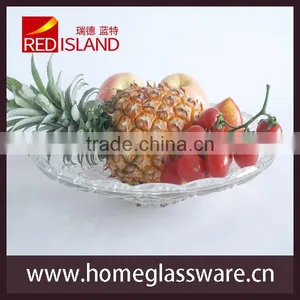 13"Europe Style Crystal Glass Compote and Glass Fruit Tray and Salad thumbnail-4