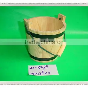 New Product Mini Wooden Bucket,wooden Bucket Wtih Hanger thumbnail-5