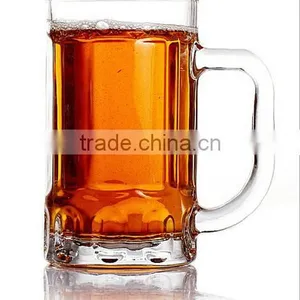 Haonai Promotional Glass Beer Mugs With Handle and Custom Logo thumbnail-1